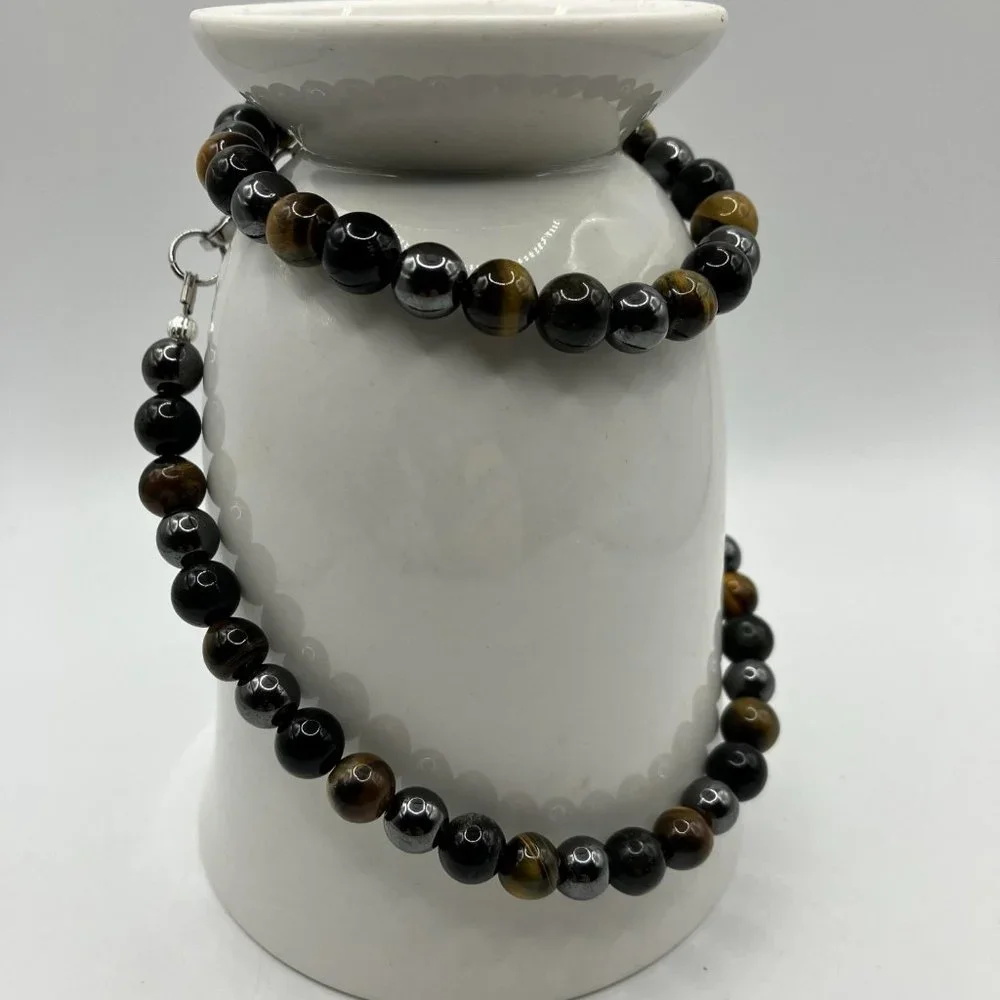NEW Triple Protection Tiger Eye - Hematite - Black Obsidian Gemstones